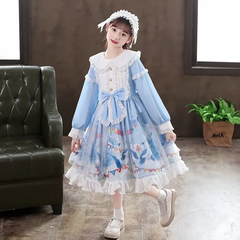 Women Alice Lolita Angel Pink Cotton Princess Dress Court-Style Gothic Tank Dress Costume Cute Anime Maid Layer For Girls