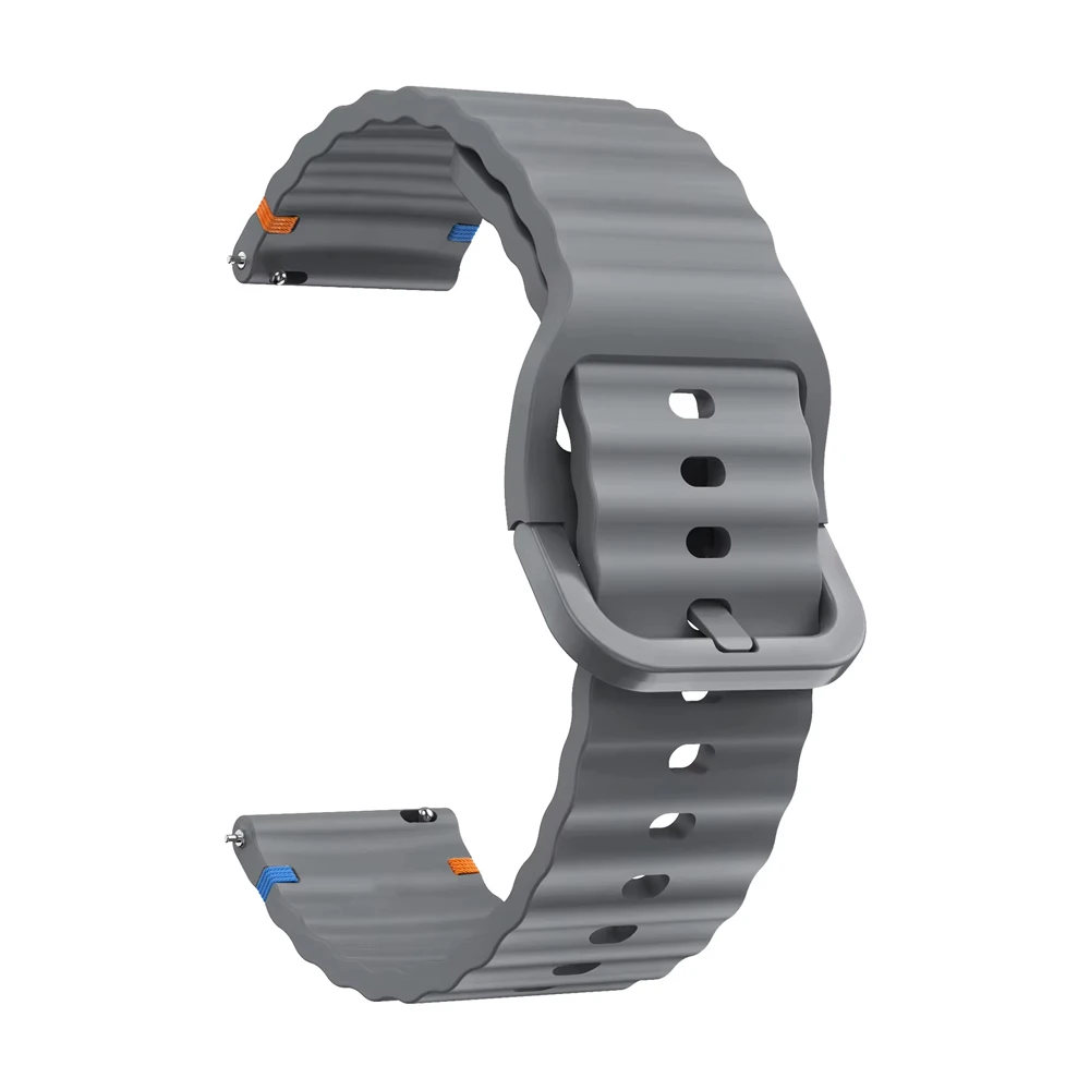 Enhanced Silicone Watch Band - 22MM Adjustable Wrist Strap in Multiple Colors