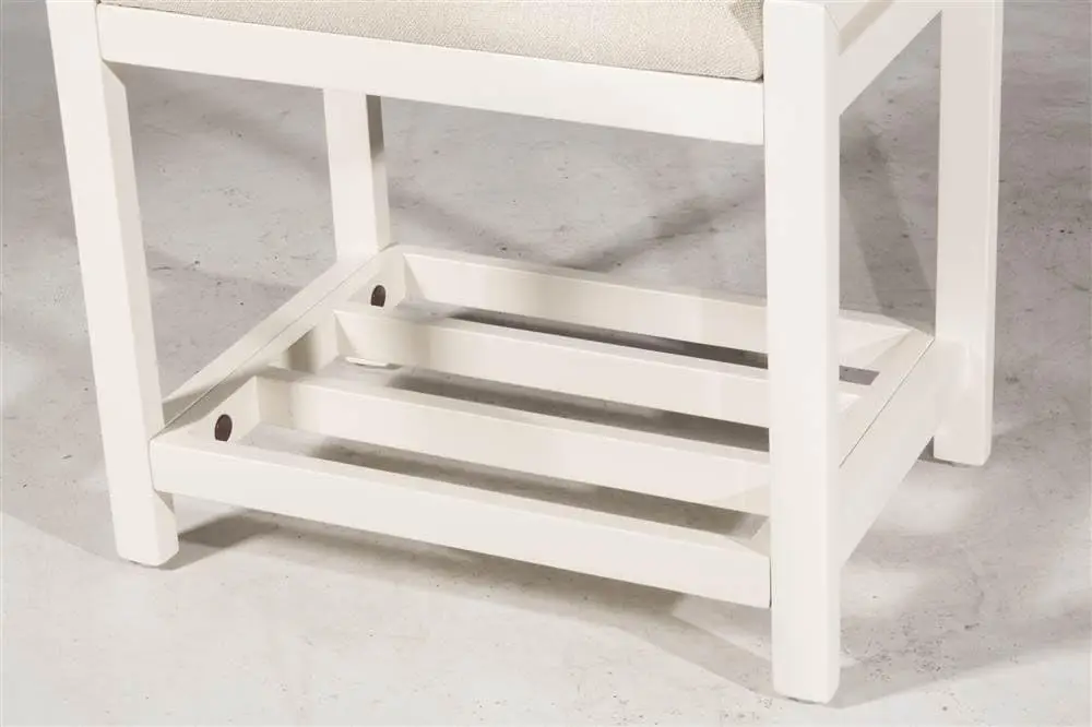 Furniture Amelia, White Vanity Stool 5