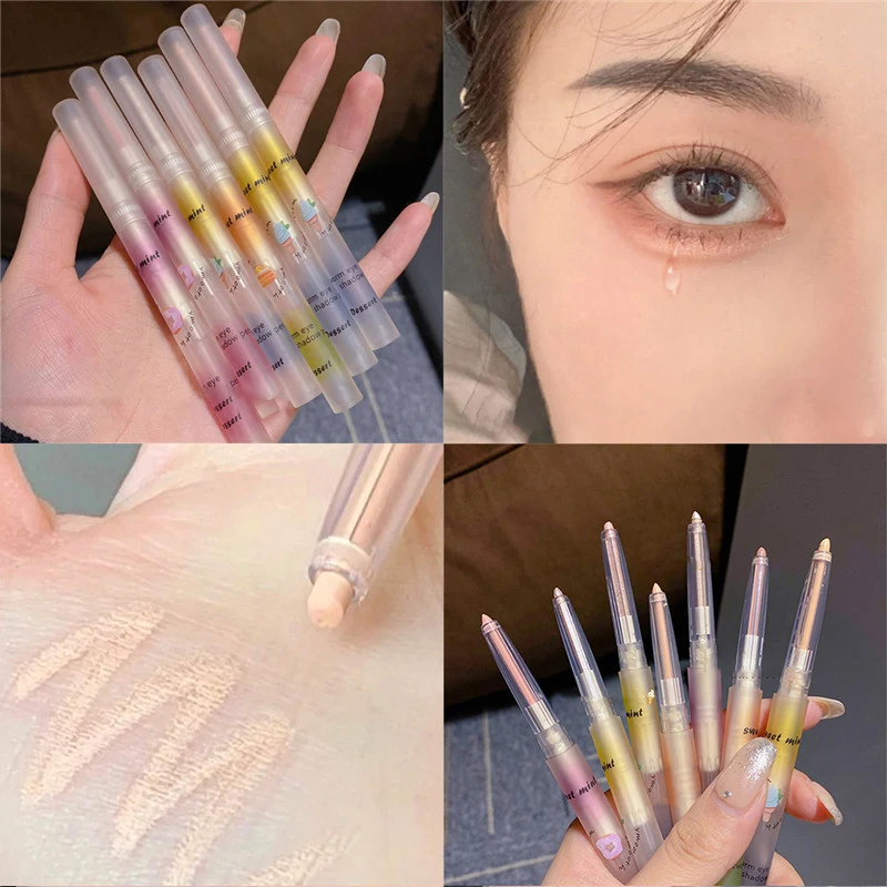 Sweet Mint 1PC Silkworm Eyeshadow Pen Lasting Waterproof and Not Blooming Shiny Pearlescent