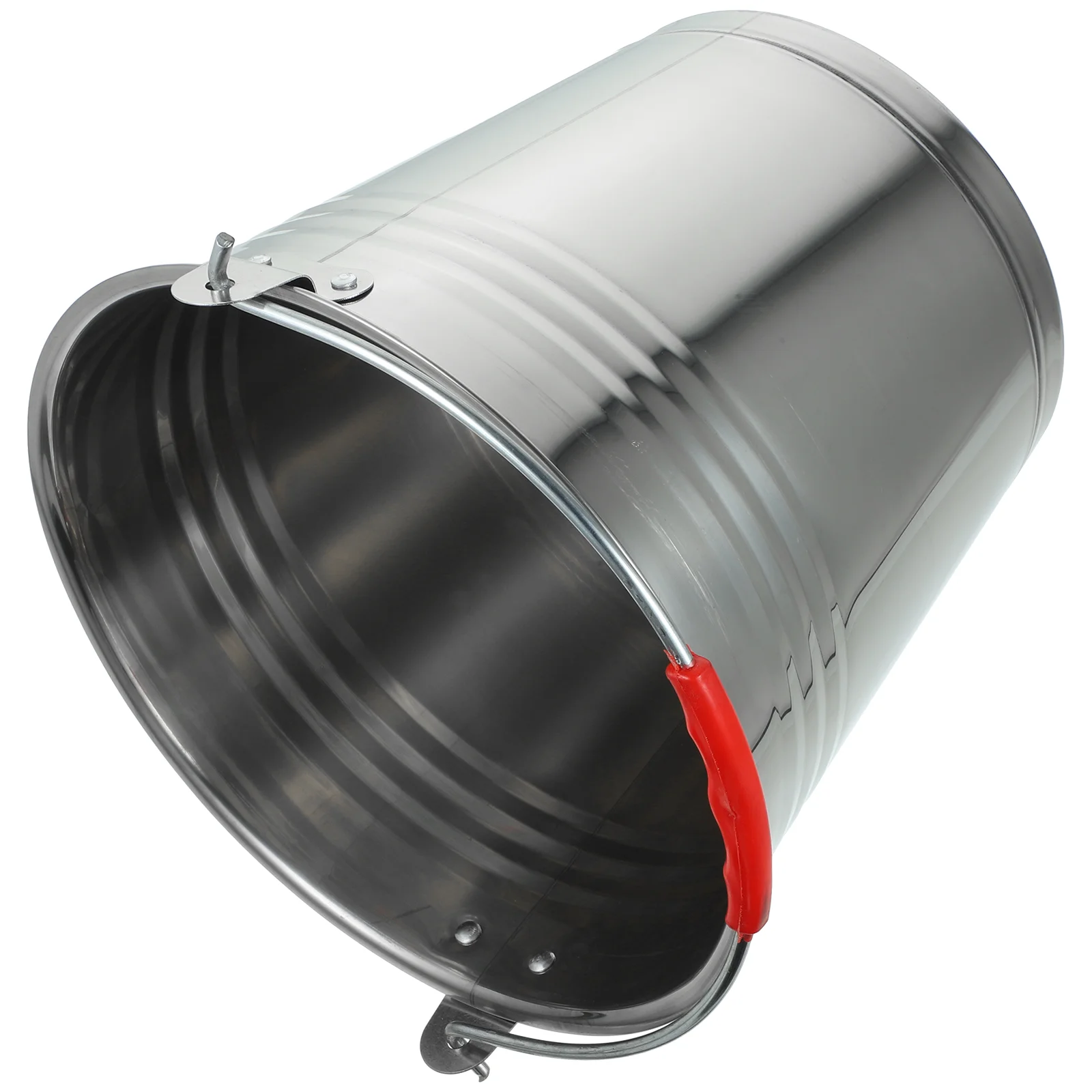 Stainless Steel Bucket Multifunctional with Handle Multipurpose Milk Trash Bin Beverage Thickened Storage Plastic