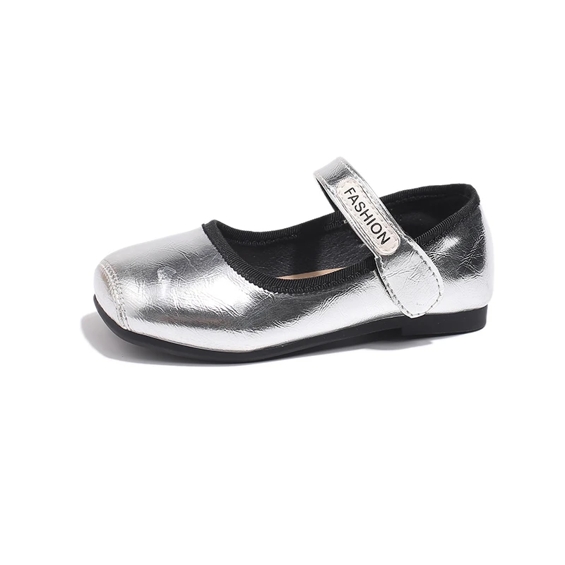Girls Leather Shoes for Party Wedding Children Shallow Princess Shoes Soft Sole Little Kids Mary Janes Princess Shoe