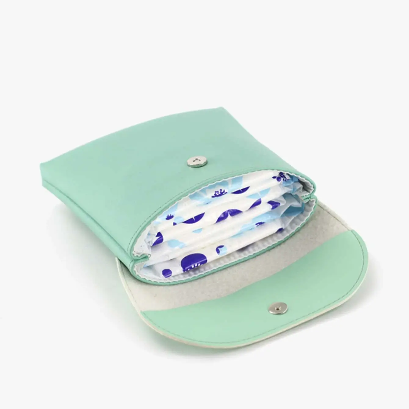 1pc-Simple Mouth Red Envelope Sanitary Pad Storage Bag Student Portable Large Capacity Portable Sanitary Pad Bag