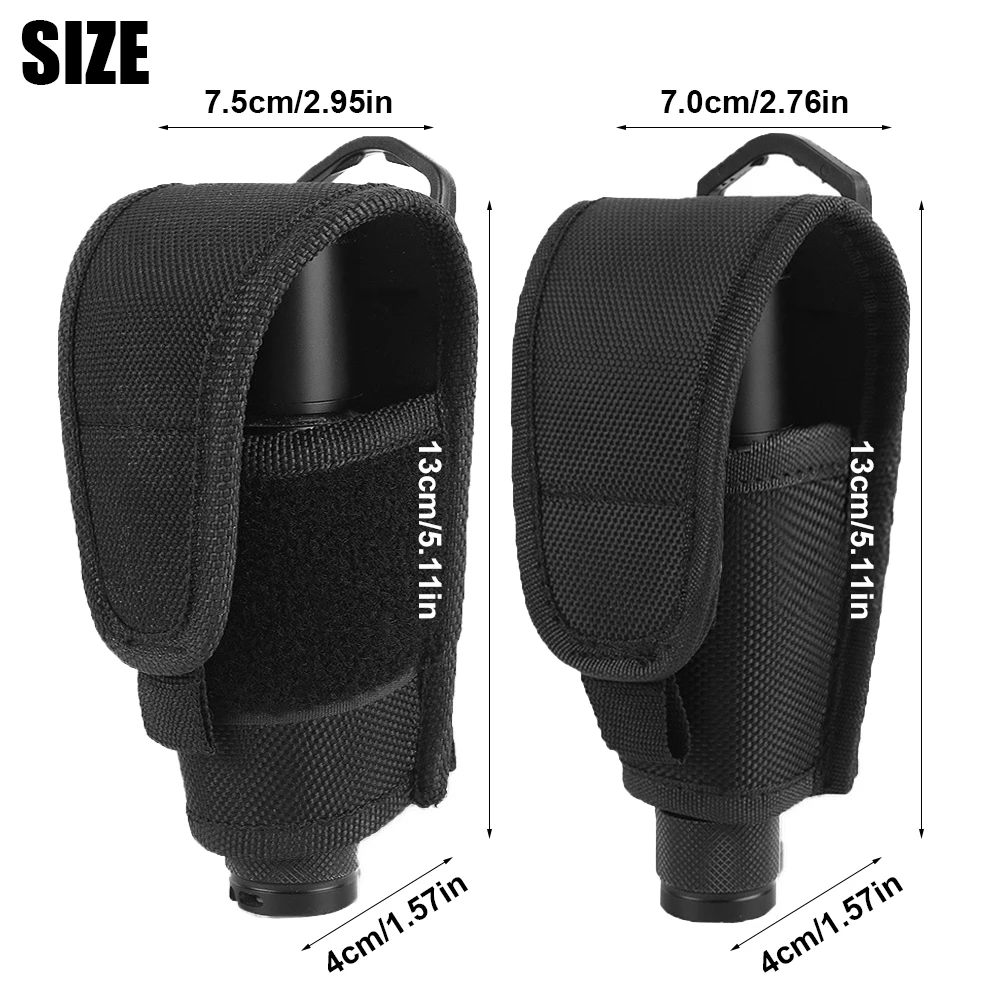 Taktische Taschenlampe Holster Nylon Molle Tasche Tragbare LED Taschenlampe Tasche Taille Gürtel Pack für Jagd Camping Taschenlampe Tasche – Detail 1