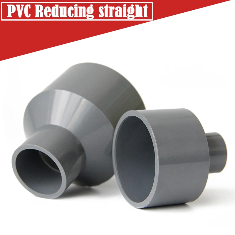 

2Pcs/Lot Inner Dia 20~40mm Gray PVC Pipe Reducing Straight Joint Aquarium Fish Tank Adapter Garden Watering Tube Connector