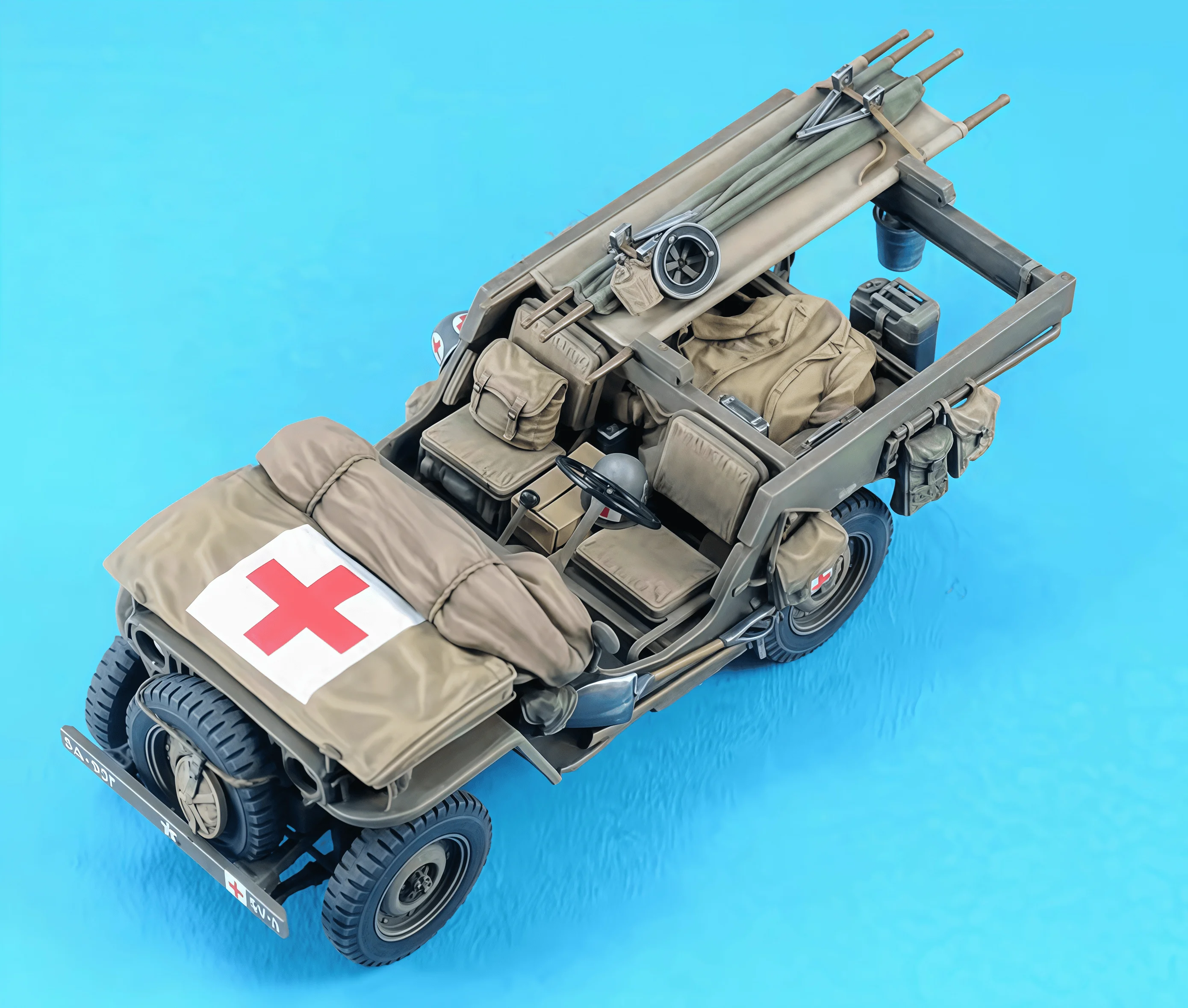 1/35 캐스팅 레진 모델 조립 키트, GK, 윌리스 수정 부품, 도색되지 않음