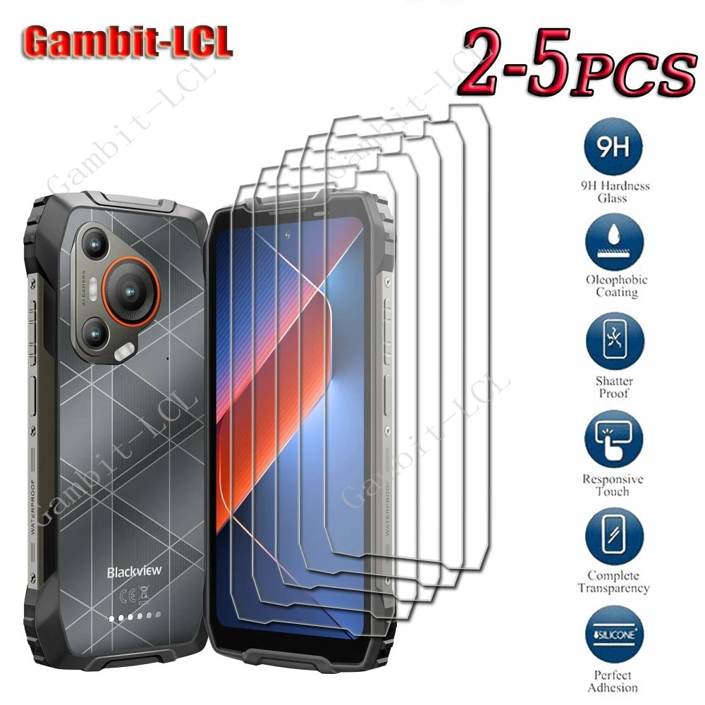 2-5PCS 9H HD Tempered Glass Screen Protector Cover Film