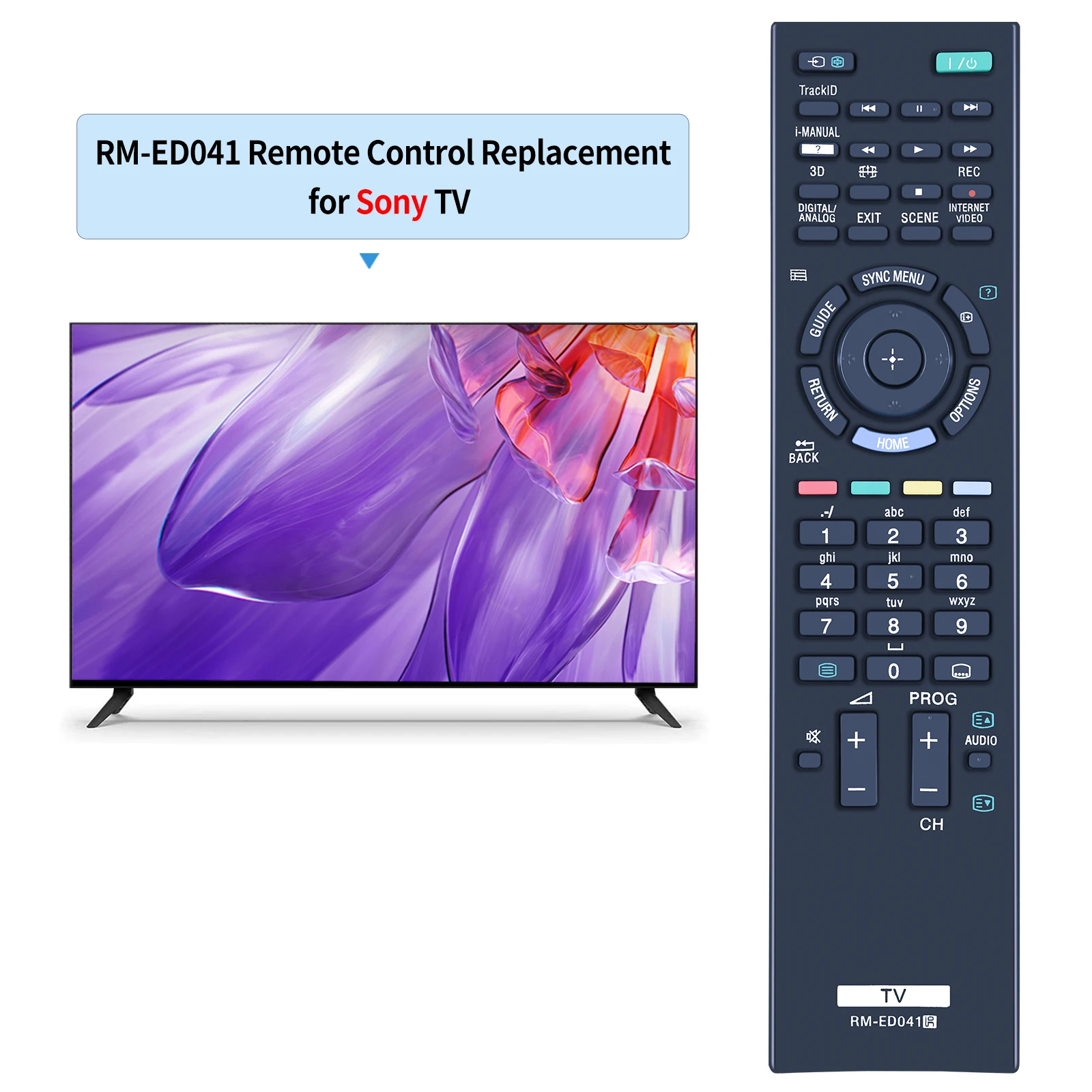 ALLIMITY RM-ED045 WS0000901 Afstandsbediening Vervangen voor Sony LCD