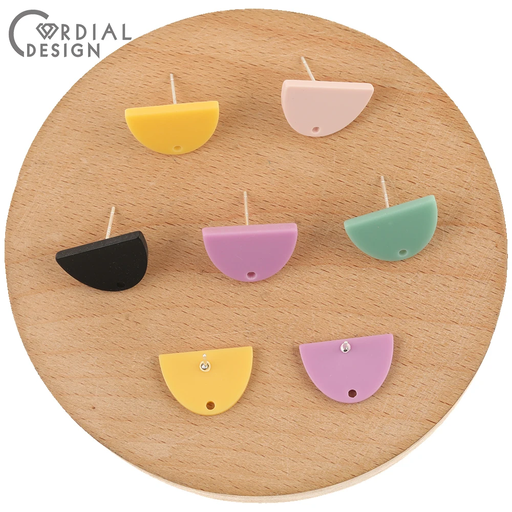 Cordial Design 100Pcs 13*18MM Earrings Stud/Jewelry Accessories/Hand Made/Semicircle Shape/DIY/Jewelry Findings & Components 1 Cordial Design 100Pcs 13*18MM Earrings Stud/Jewelry Accessories/Hand Made/Semicircle Shape/DIY/Jewelry Findings & Components - cordial