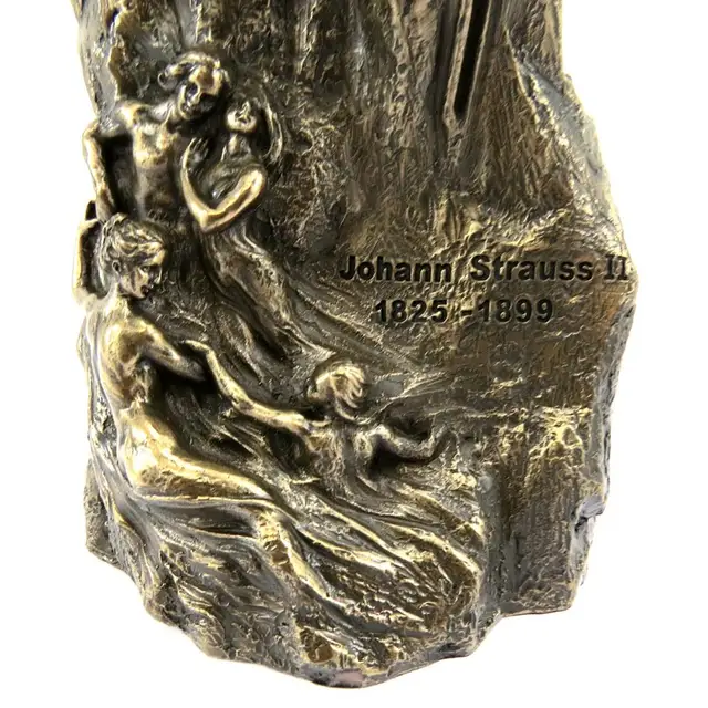 Liliom Kincsei [L6498] - Figure Johann Strauss Ii' Bronz - Image 3