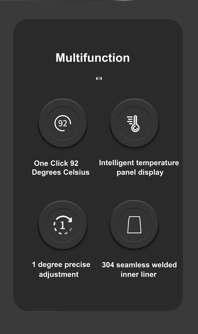 Description Picture 3 of item110V/220V Electric Kettle Gooseneck Kettle 1350W Hand Brewed Coffee Kettle Temperature Controlled Kettle Smart Tea Kettle 800ml