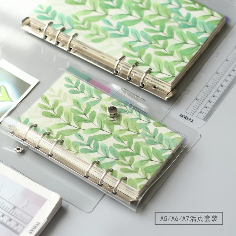 

A6 A5 Transparent Loose Leaf Binder Notebook Inner Core Cover Index page Note Book Journal Planner Office Stationery Supplies