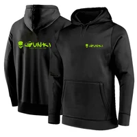 2024 Men's Autumn Gunki Solid Color Men Hoodies Warm Mens Sweatshirt Fashion Streetwear Casual Men's Loose Pullovers Brand Hoody 1
