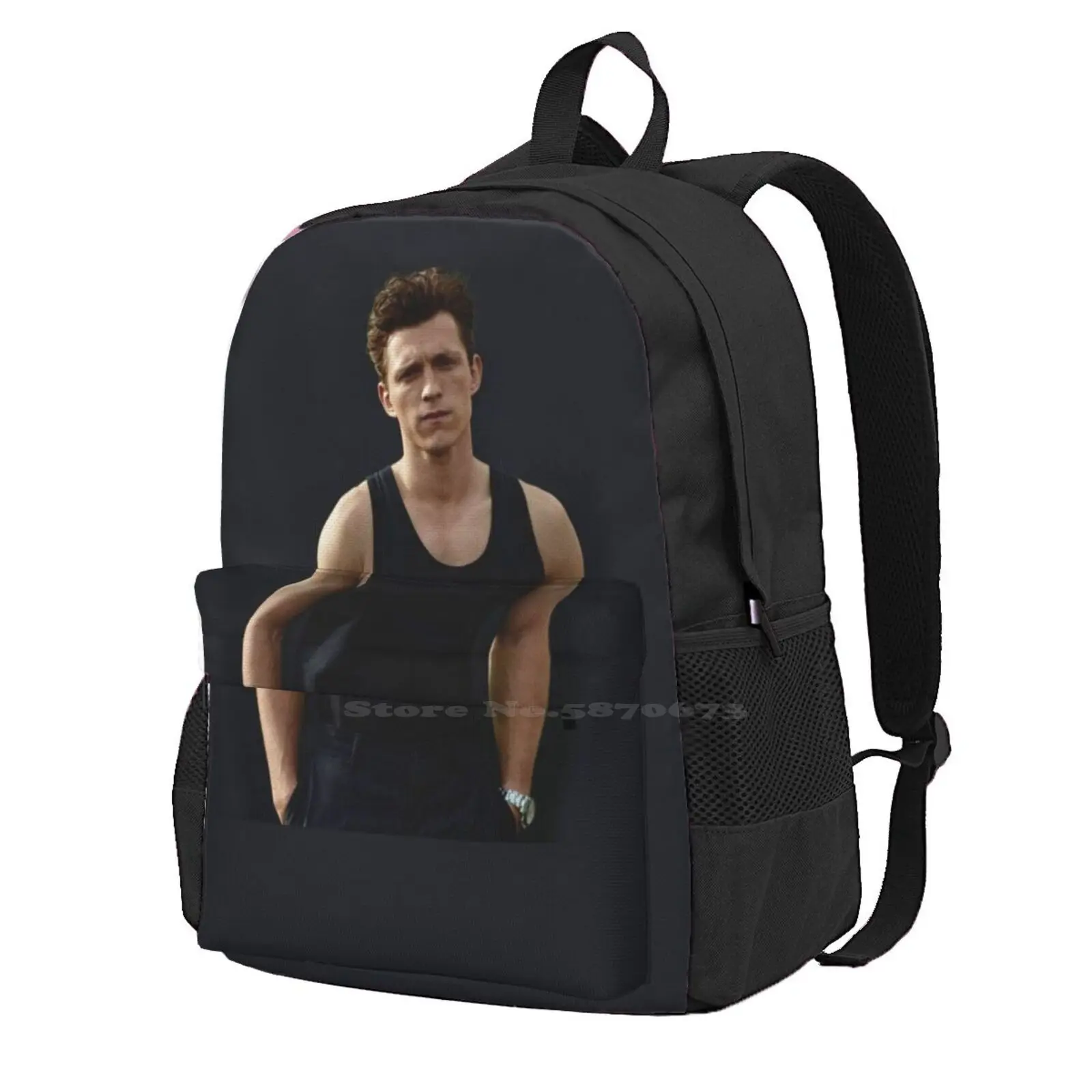 

Tom Holland Esquire Teen College Student Backpack Laptop Travel Bags Far From Home Tom Holland Photoshoot Tom Holland Tom