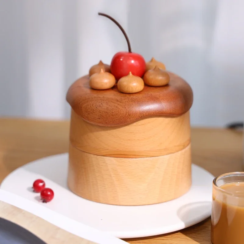 

Cake jewelry box, storage box, creative tabletop decoration