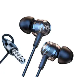 EARDECO HiFi Noise - Reduction Wired Earphones with Mic (Black 3.5mm)