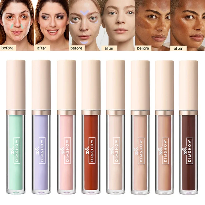 8 Colors Liquid Concealer Stick Dark Circles Orange Green Purple Cover Acne Concealer Foundation Waterproof Lasting Makeup Tools