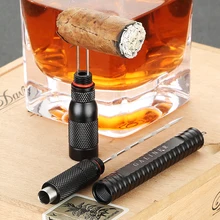 GALINER Christmas Gift Cigar Punch Cutter Perfect Draw Enhancer Tool Metal New Tobacco Drill Needle Cigar Puncher