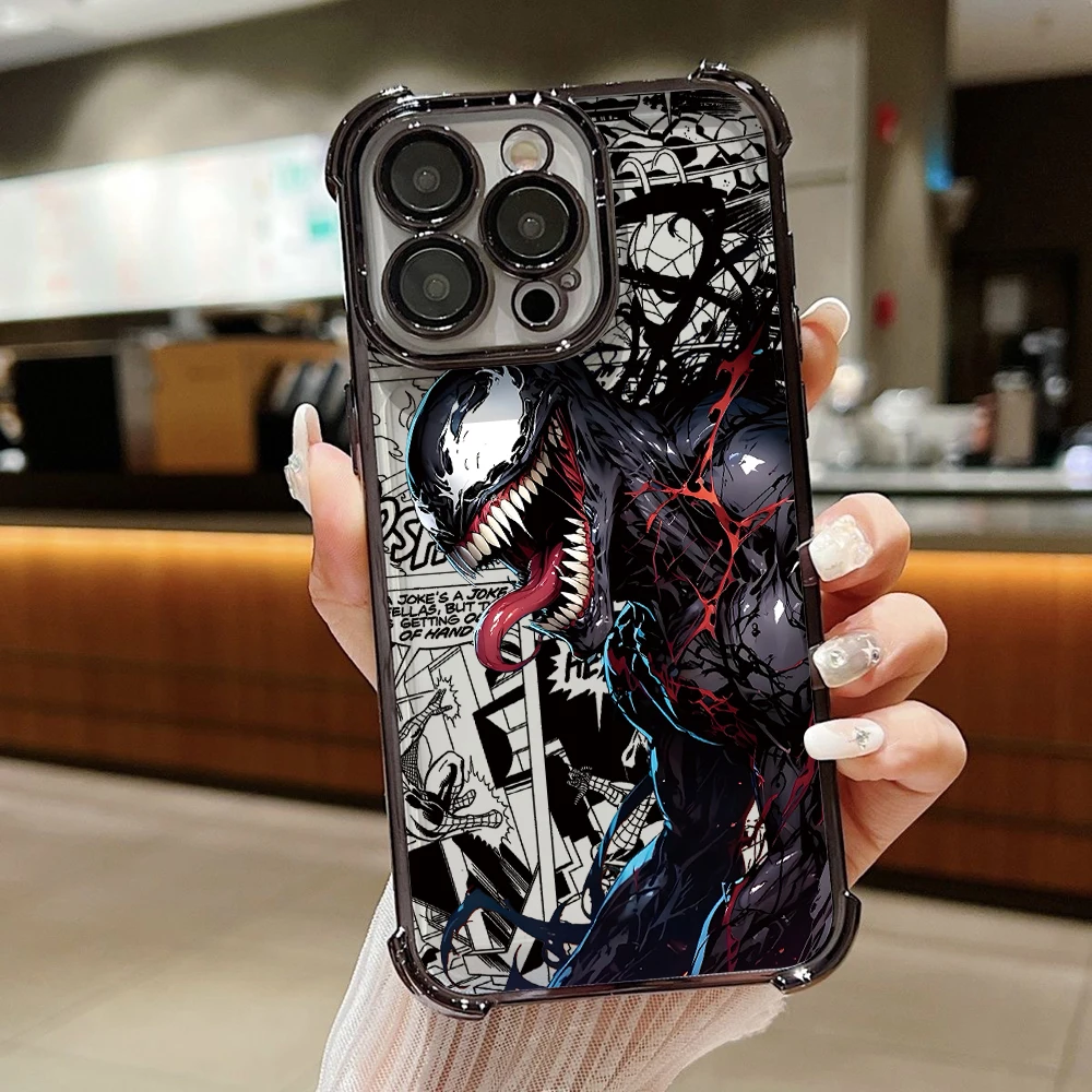 V-Venoms Plating Phone Case with Anti-Fall Airbag Protection