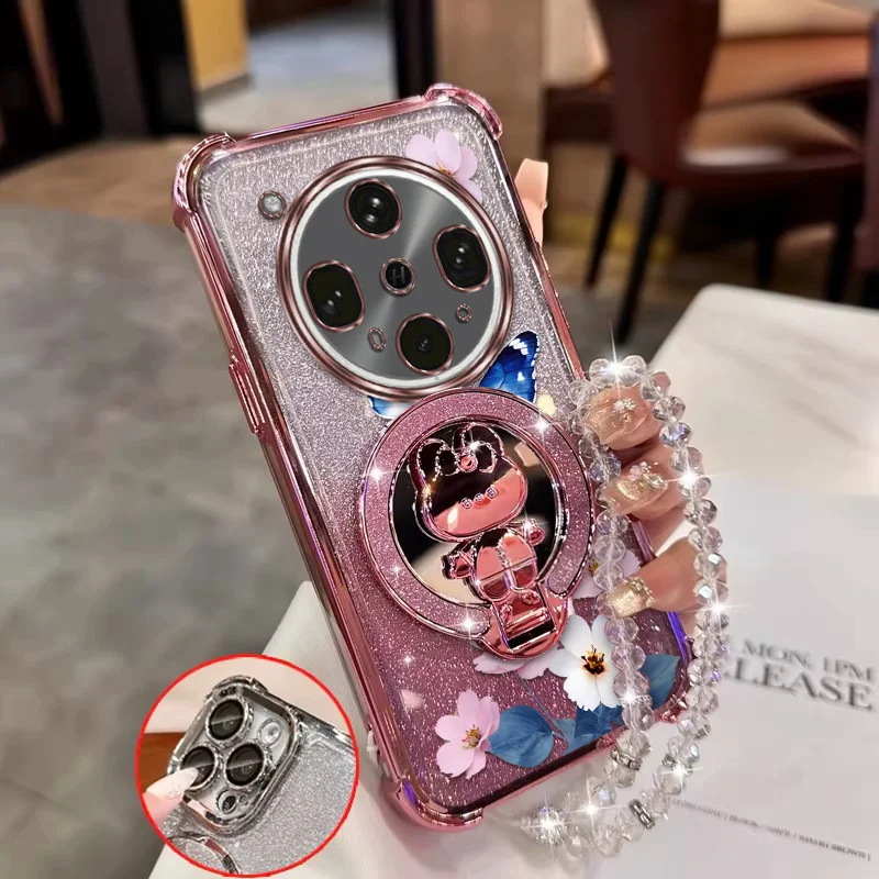 Flying Butterfly Bracket Lanyard Phone Case with Comfortable Feel