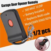 For 3060 3089 Multi Code 10 Dip Switch Garage Door Remote Control Transmitter 300 MHz Multi-Code 308911 1