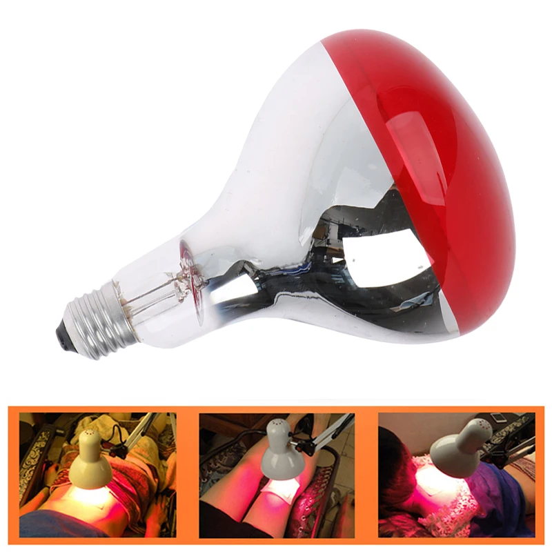 220V 275W Infrared Light Bulb Use For Infrared Heating Therapy Lamp Full Body Back Knee Joint Pain Relief Physiotherapy Lamp, infrared therapy lamp