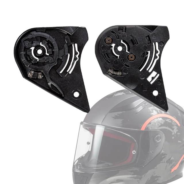 Helmet Lens Base Motorbike Equipment Easy Installation 1 Pair Lens Mounting Fix Base Plate for LS2 Ff351 Ff802 Ff352 Ff384