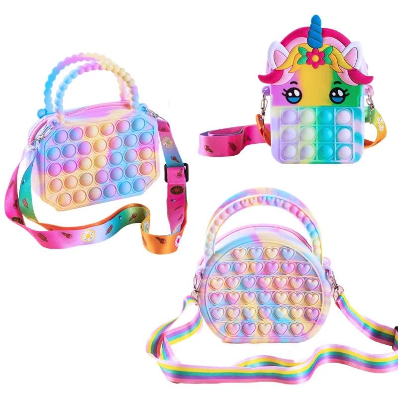 Pop Fidget Toys Pack Bolso Bandolera Para Niña Push Bu... | Cuotas sin