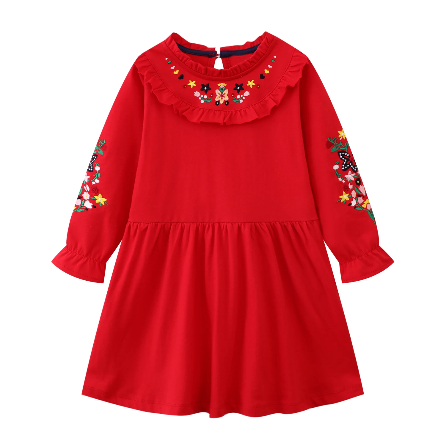 Girls Dress Long-sleeved Clothing Autumn Winter Kids Dresses for Girls Clothes Baby Girl Lace Princess Designer Clothing