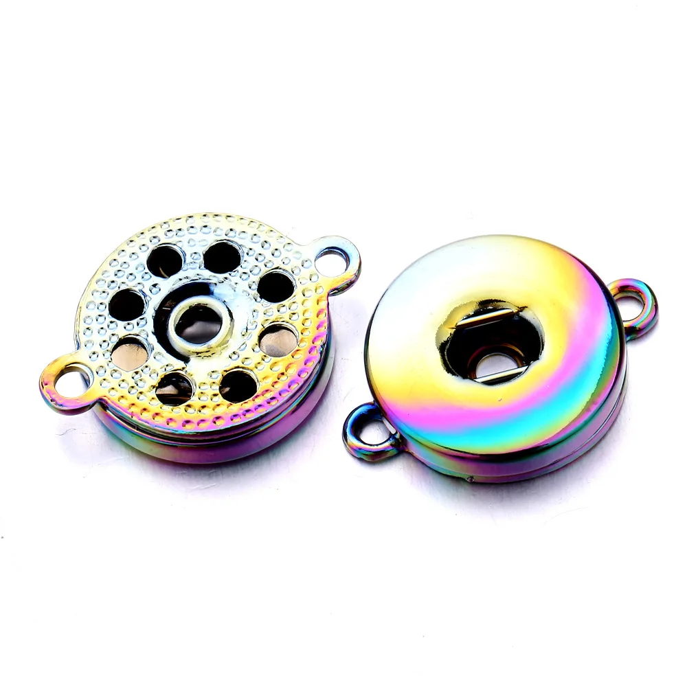 30pcs/lot  Snap Buttons Pendant 18mm Snap Jewelry Finding For Make Snap Button Bracelets Necklace DIY Accessories