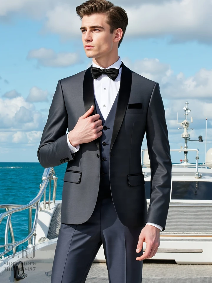 Men's Elegant 4-Piece Formal Suit Set