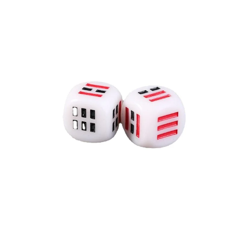 10Pcs/set Gossip Zhouyi Ching Dice Shake Hexagram 64 Hexagram Board Game Accessories