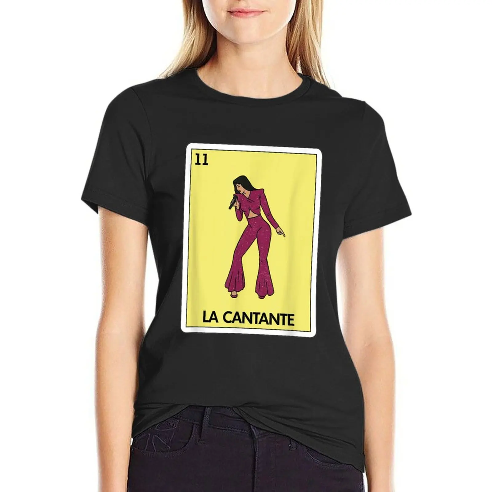 

La Cantante Lottery Gift - Mexican Lottery T-Shirt kawaii clothes Female clothing tops for Women