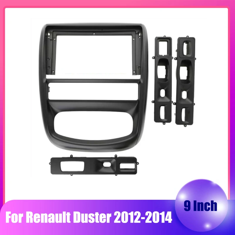 Car radio Frame Fascia For Renault Dacia Duster 2012-2014 DVD Panel  Dashboard Mount Kit 2 Din Installation Stereo - AliExpress