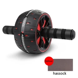 Enhanced Ab Roller Wheel for Core and Abdominal Workouts - Ideal Exercise Equipment for Home Gym Fitness (Red)