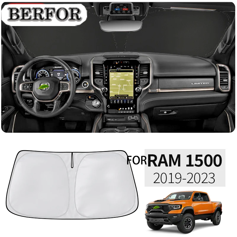 For Dodge Ram 1500-Car Styling Nano-Insulat Windshield Sunshade Front Window Sun Shade Visor Auto Interior Accessories