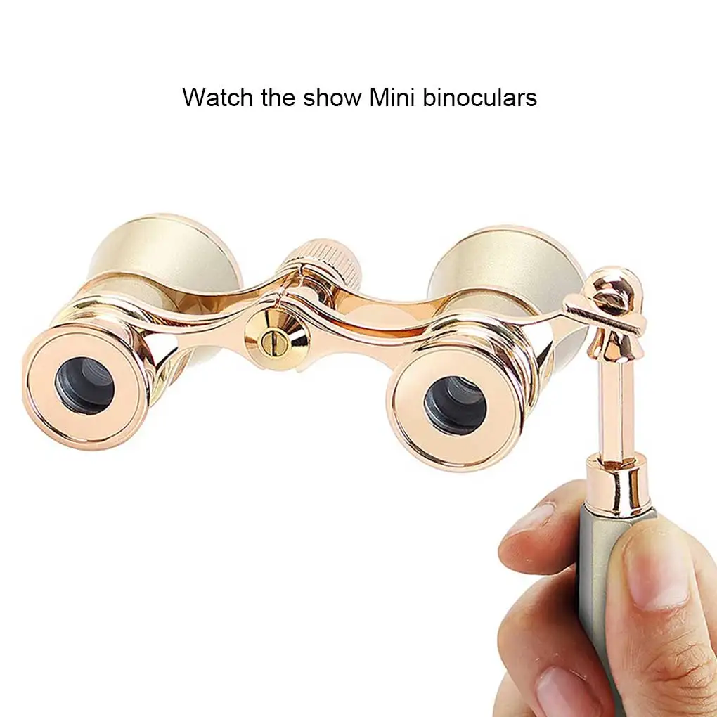Opera Glasses Optical Binoculars Lens Theater Metal Body Handle