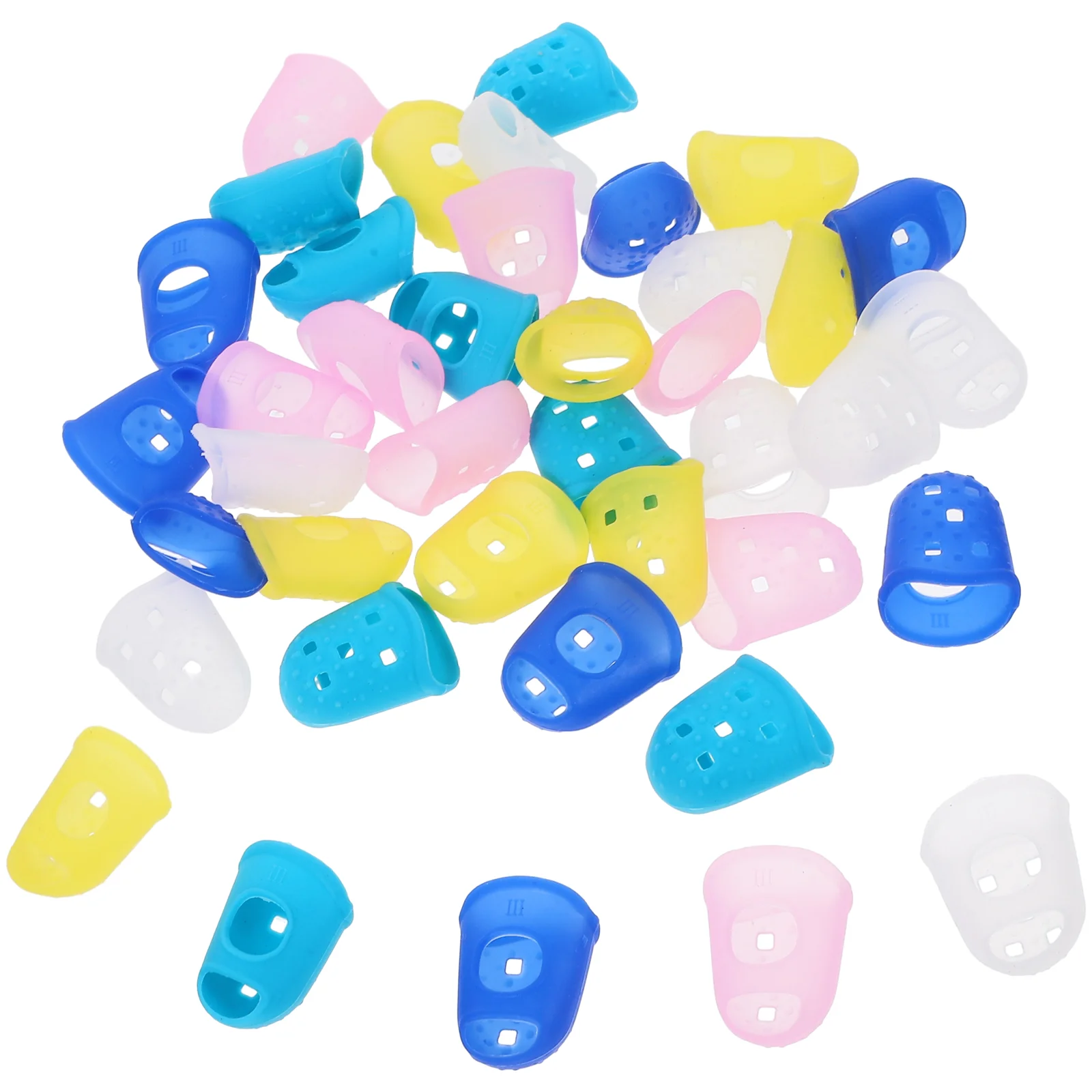 

40 Pcs Nonslip Finger Covers Finger Protectors Comfortable Protection Caps (L)