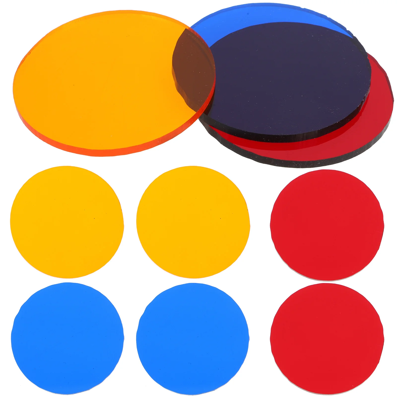 

9 Pcs Chips Teaching Instrument Color Strainer Boards Correction Physical Colored