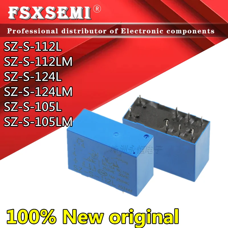 

5pcs Relay SZ-S-112L SZ-S-112LM SZ-S-124L SZ-S-124LM SZ-S-105L SZ-S-105LM SZ-S-112 SZ-S-124