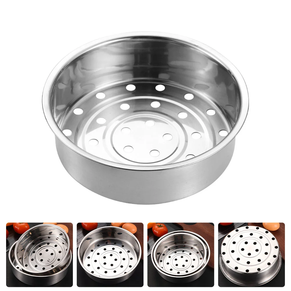 

Household Steamer Dish Stainless Steel Food Steamer Thicken Steamer Basket
