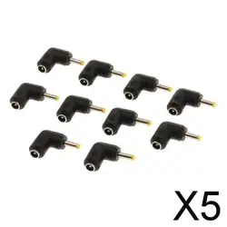 5x10 Pieces DC 5.5x2.1 Female to 4.0x1.7 Male Right Angle Power Connector