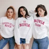 Equipo De La Novia Spanish Print Sweatshirt Bachelorette Party Hoodie Outfit Team BrideTop Wedding Bride Shower Party Pullover 1
