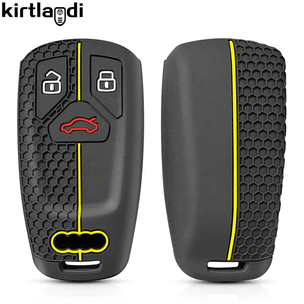 Silikon Autos chl üssel Fall Abdeckung Anhänger für Audi A6 A5 Q7 S4 S5 S7 A3 A4 A4 A4 A4 4M 8W Q5 TT TTS TFSI Rs 8s Coupé Auto Styling Zubehör