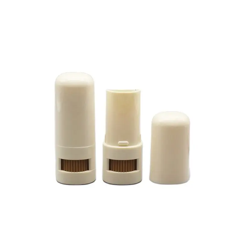 

10/30/50pcs 7g Solid Ointment Empty Tube Nude Color Flat Round Direct Fill Cosmetic Herbal Puccoon Tubes Concealer Contour Stick