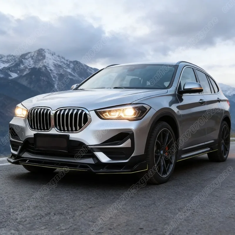 BMW F48 X1 X-Drive 2015 2016 2017 2018 2019 2020 2021 2022 차량용 프론트 범퍼 립 스포일러 스플리터 바디 개조 키트