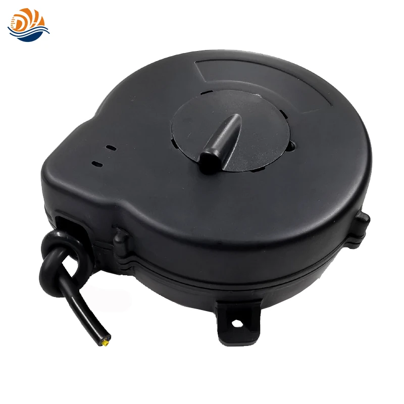 Free Shipping Customized Connector 3.5M Spring Driven Retractable Power  Extension Cable Cord Reel with Locking System