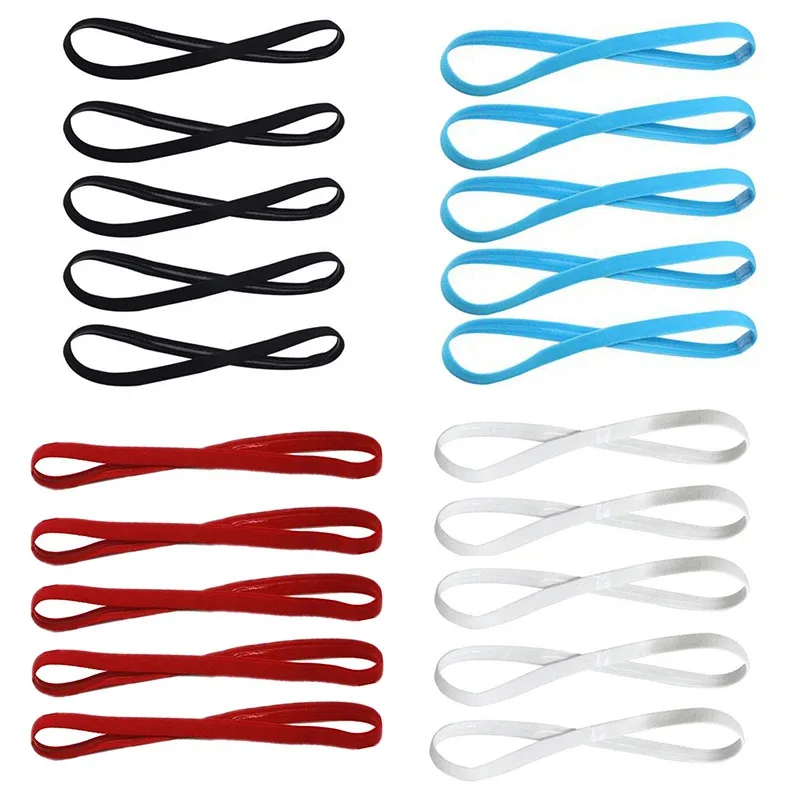 1/2/4Pcs Popular Elastic Rope Candy Sports Yoga Silicone Headband Running Football Headband Hair Accessories