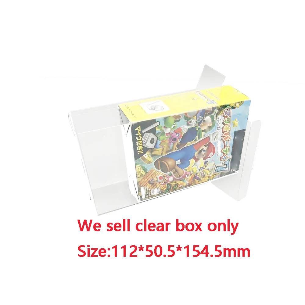 Scatola Protettiva Trasparente In Pet Trasparente Per Ngc Per Mario Party 7 Jp Version Bundle Display Collection Box