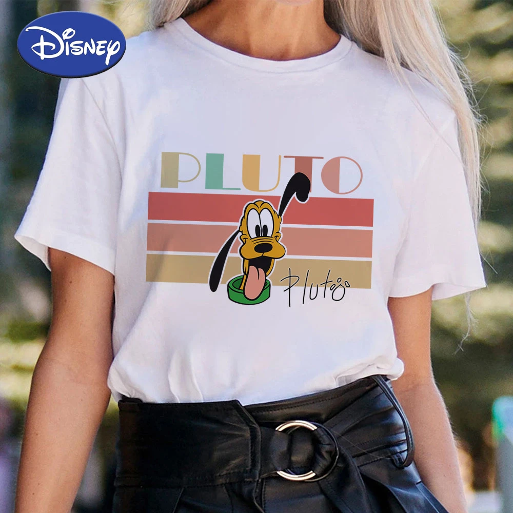 女の子のためのディズニーtシャツ 女性のための半袖トップ カジュアルスタイル 家族 夏 Aliexpress